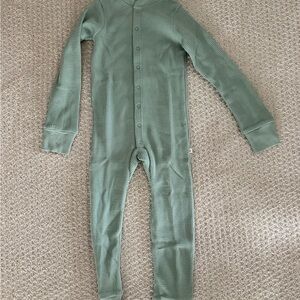 Shop Noble Kids Waffle One-Piece Sleeper Sage